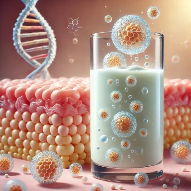 牛奶来源外泌体示意图